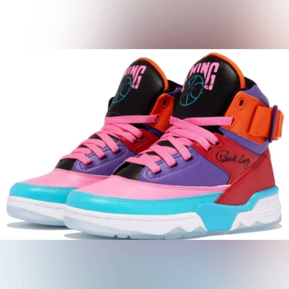 Ewing Athletics Women's 33 HI Pink/Blue/Red/Orange Sneakers Size 10 New MSRP$150